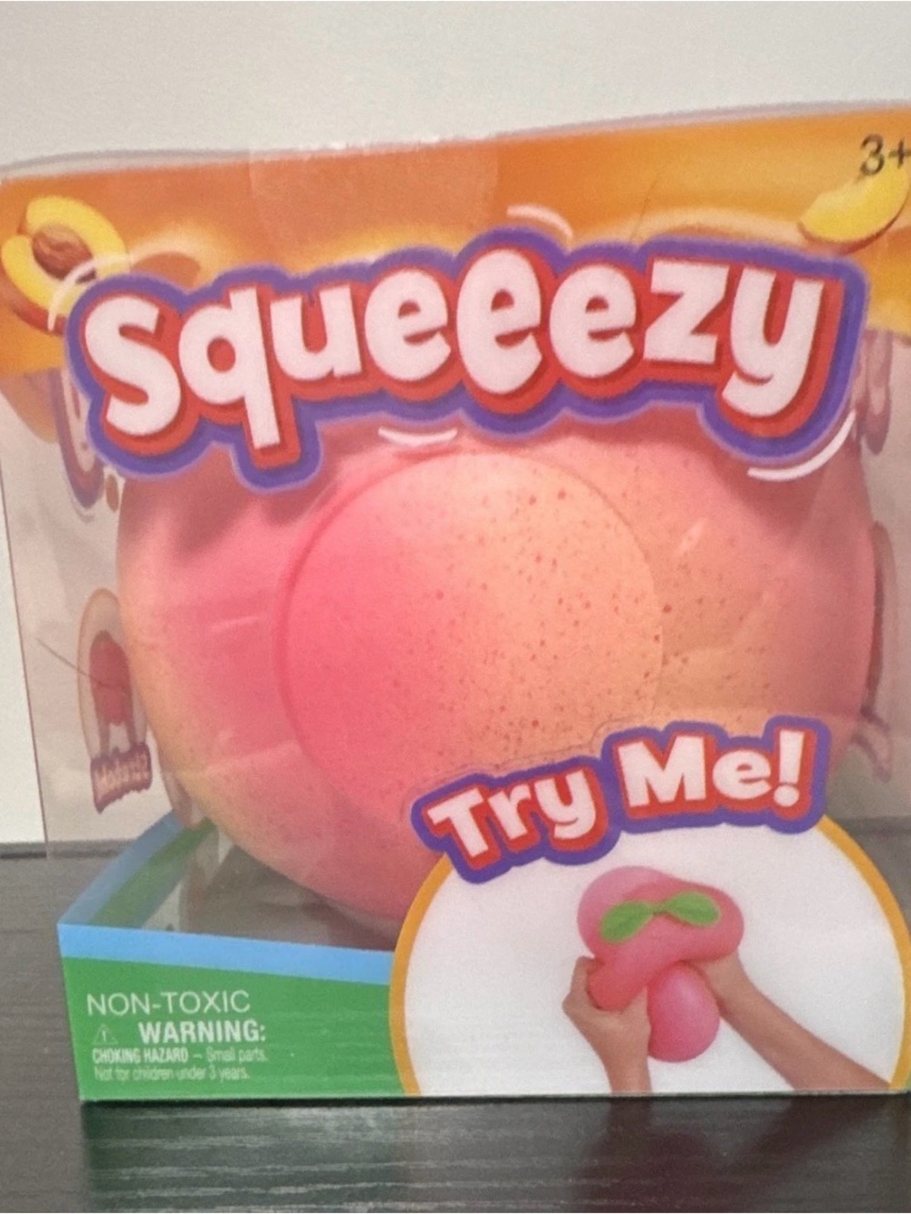 Squeezy Pink Peach Kids Squishy Toy